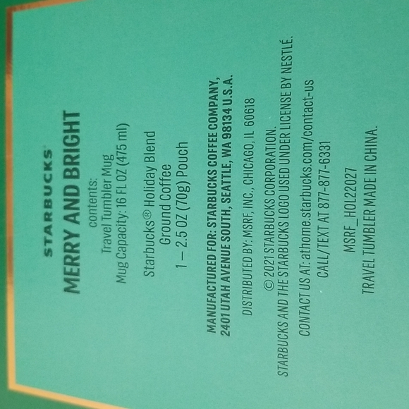 Starbucks Travel Tumbler Mug 16oz. Red & Green - Picture 4 of 12